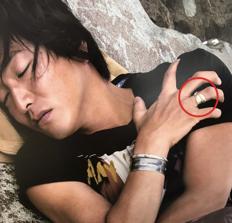 木村拓哉着用 ゴローズ 先金フェザーリング ゴローズ 先金リング