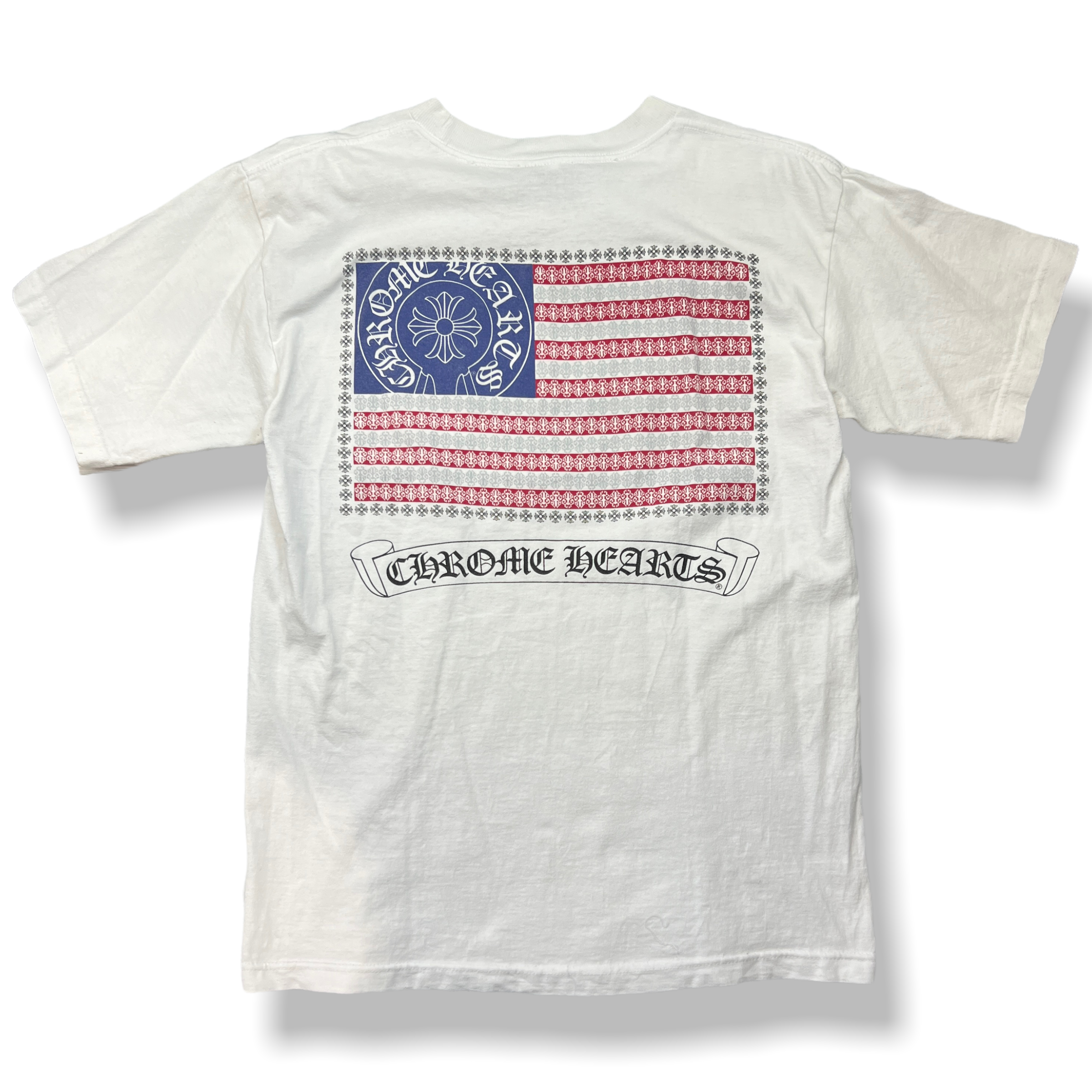 クロムハーツ 星条旗 アメリカフラッグ プリント Tシャツ M