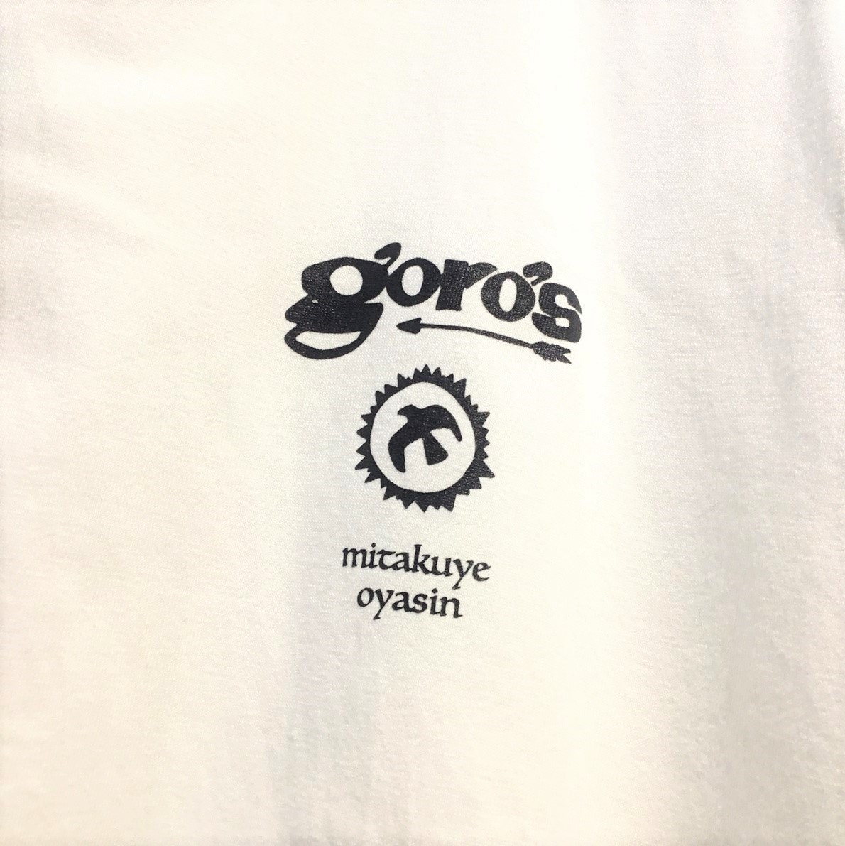[未使用]goro's Tシャツ 白(S)