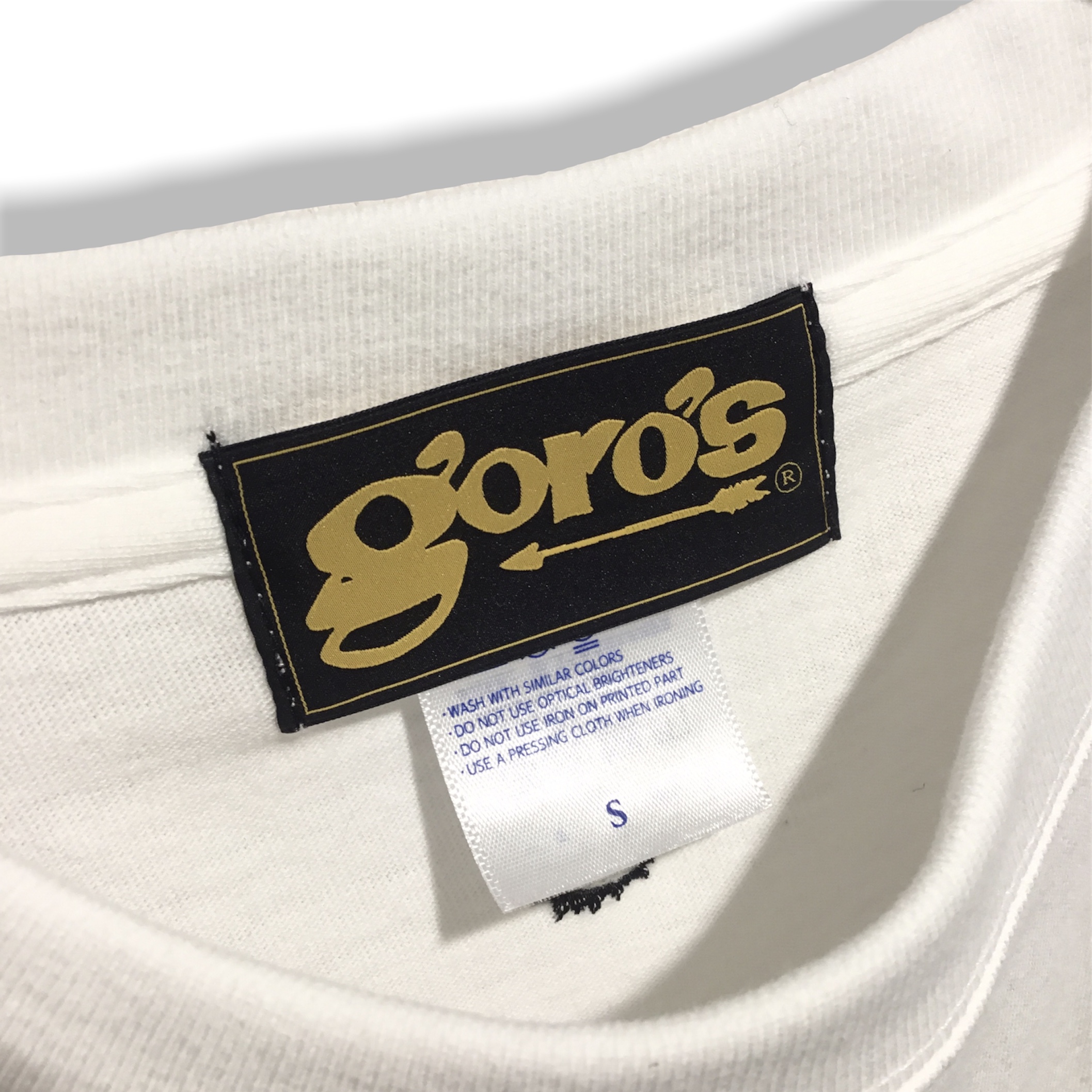 [未使用]goro's Tシャツ 白(S)
